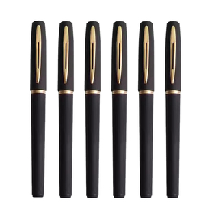 商务签字签名中性笔签字笔黑色高档1.0mm巨无霸大容量粗笔画0.7办公书写学习练字记账0.5碳素红色蓝色可换