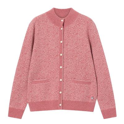 【暮韵】鄂尔多斯1980 女装半高领厚款羊绒开衫25秋冬新品送长辈