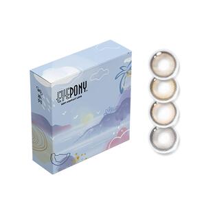 EYEPONY美瞳半年抛1片装小露珠水雾丁香大直径狗狗眼彩色隐形眼镜