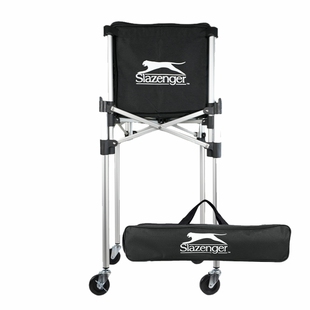 Slazenger史莱辛格网球教练车折叠式可拆金属捡球车万向轮大容量