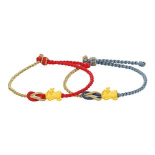 【百亿补贴】TSL谢瑞麟3D硬金貔貅黄金手链转运珠手绳X5156-XL594