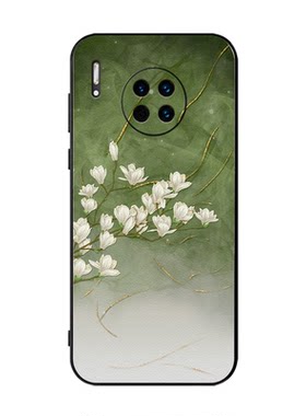 华为mate20创意玉兰硅胶手机壳