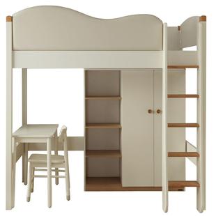 全友家居现代简约儿童高架床上床下桌2025新款小户型卧室单人床