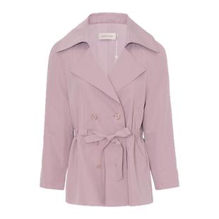 【露珠】JESSIE气质修身风衣女2025年秋季新款时尚收腰西装领外套