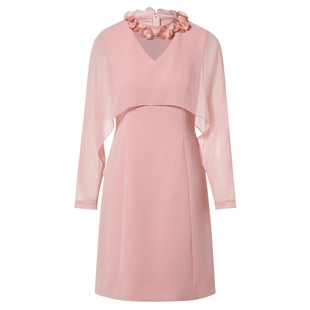 【经典斗篷】La Koradior拉珂蒂商场同款通勤款秋气质长款连衣裙