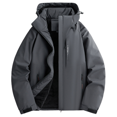 稻草人冲锋衣夹克男款2025新款秋冬户外防风防水登山服棉服女款