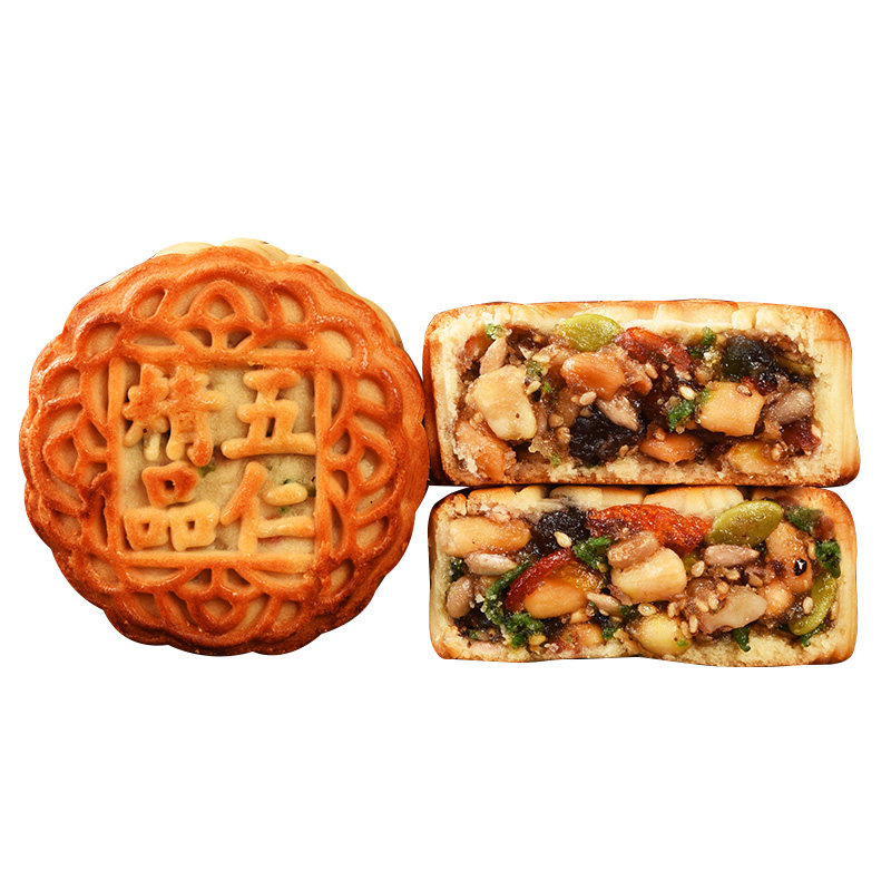 厂家直销传统伍仁月饼多口味选择