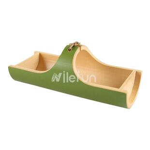 和风点心篮碟茶道摆件创意青皮绿色竹筒干果糖花生瓜子零食盘子