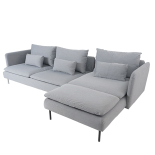 定制索德汉三人贵妃单人脚凳沙发套丝绒天鹅绒皮革防水抖音小红书