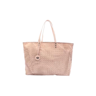 中古Bottega Veneta葆蝶家女包B级9新Intreccio编织尼龙托特包