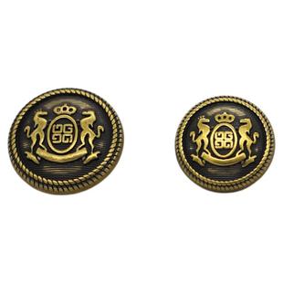 复古英伦风双狮金属四合扣子母扣纽扣西装大衣羽绒外套摁扣按扣