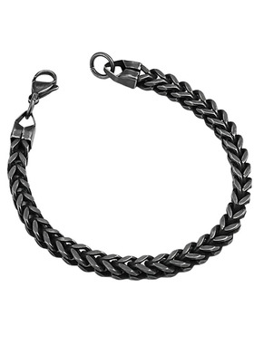 欧美时尚钛钢手链高级感男款