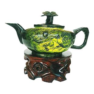 静云轩酒泉夜光杯正宗天然祁连玉花壶中平碗杯精品茶具送礼品盒