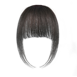 漫画刘海假发女片头顶无痕真发自然前额假刘海法式齐刘海发际线贴