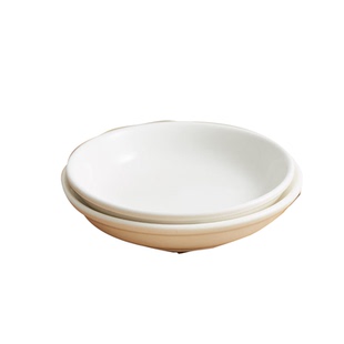 纯白陶瓷小碟子小味碟小菜吐骨碟饭店早餐店家用墨碟瓷调色盘国画