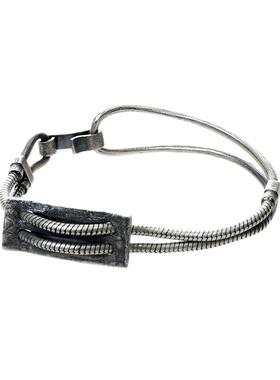 VIXTORM925纯银手链男式暗黑系