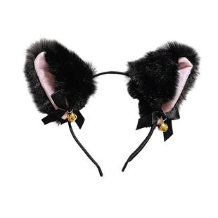 黑色猫耳朵发箍女2025新款性感狐狸头箍直播间道具搞笑发卡头饰兔