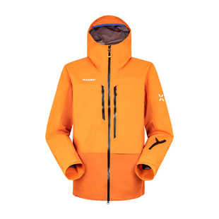 MAMMUT猛犸象Eiger艾格男防风防水GTX可兼容头盔风帽硬壳外套