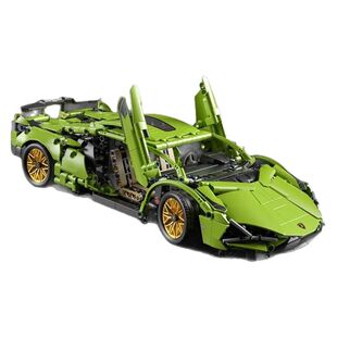 中国积木兰博赛车基尼遥控跑车模型42115成人高难度拼装玩具积木