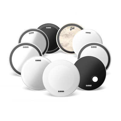 Evans底鼓皮EMAD UV G2 G1 HW ONYX 18 20 22架子爵士底鼓皮共鸣