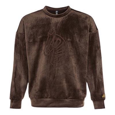 Adidas阿迪达斯男子2026新年款绒面柔软亲肤加绒卫衣套头衫KE4067