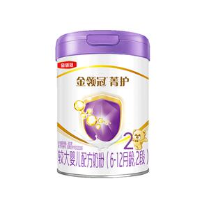 伊利金领冠菁护2段6-12个月较大婴儿牛奶粉800g*1罐