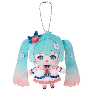 初音未来39镜遇春的协奏曲系列毛绒指偶挂件miku可爱玩偶动漫周边