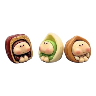无聊了看看坚果娃娃开心果电脑桌面小摆件治愈系工位日式解压装饰