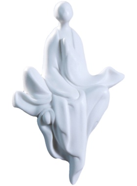 中式风陶瓷人物禅意佛像书房摆件