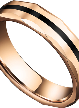 飒雅男女对戒钨金轻奢戒指