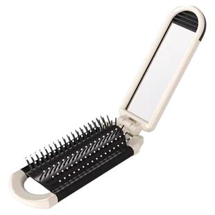 可爱折叠小梳子镜子梳一体迷你按摩气囊梳气垫梳小羊蝴蝶结配饰