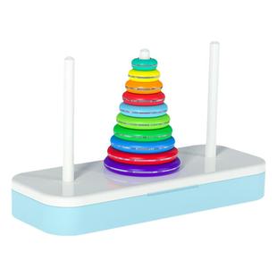 奇艺彩虹汉诺塔 比赛大号6层8层10层防滑收纳盒逻辑思维益智玩具