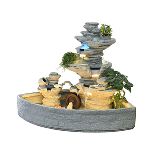 室外庭院鱼池造景高山流水摆件循环水喷泉水景观装饰乔迁开业礼物