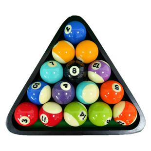 独眼龙台球子单个散卖标准57.2mm美式黑八零卖桌球水晶球全号散装