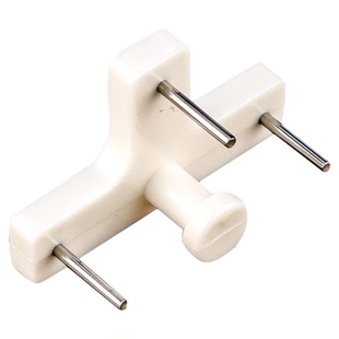 T形卡槽挂3针加长T型挂塑料无痕钉圆孔暗挂横孔板槽眼墙钉隐形挂