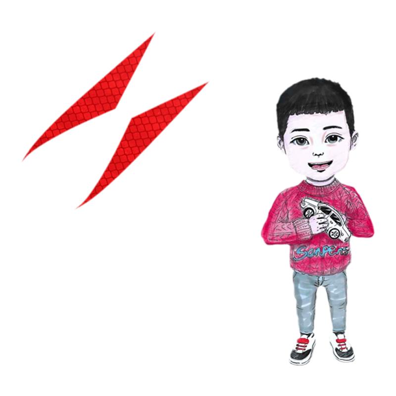 专用于长安锐程plus车身装饰美规改装反光灯贴大灯贴纸个性贴车贴