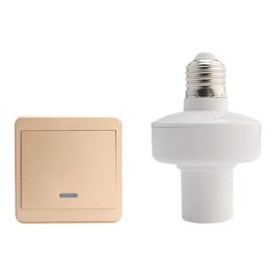 遥控开关灯头220v家用无线智能灯座e27螺口电灯免布线随意贴灯泡