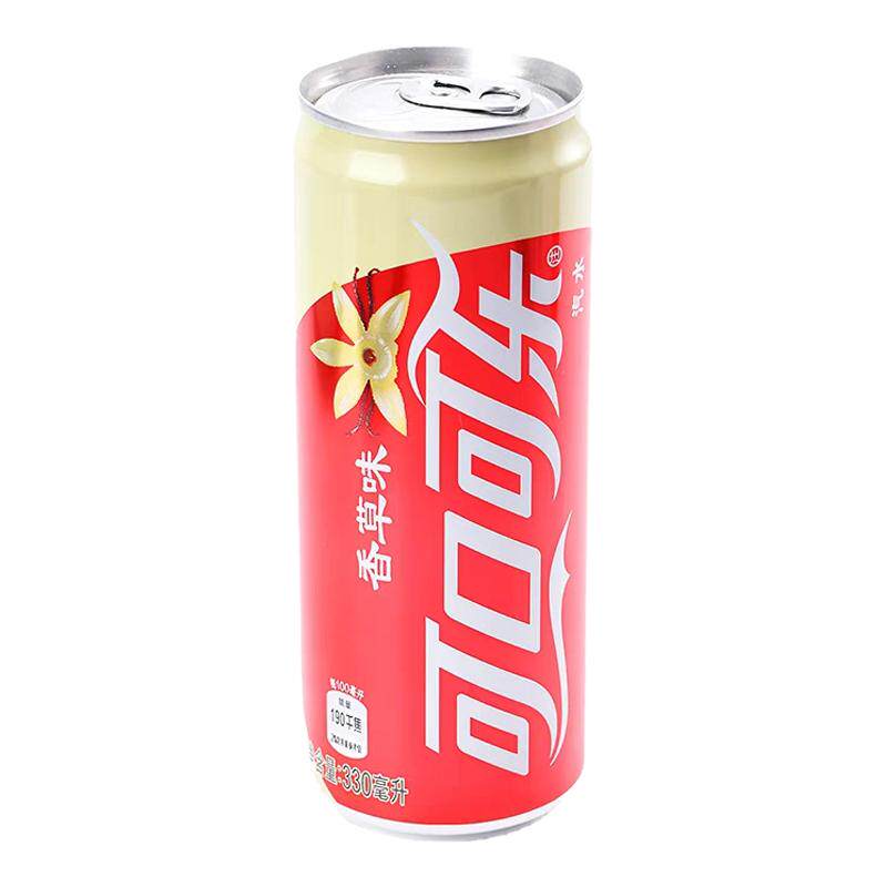 可口可乐 香草味可乐汽水330mlX12摩登罐装整箱 果味碳酸饮料包邮