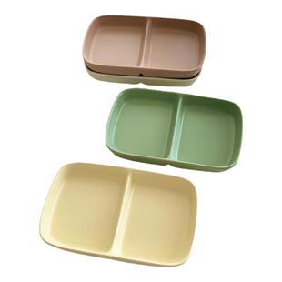 安木良品 韩国ins简约哑光质感高温陶瓷分格餐盘子轻食减脂定量盘