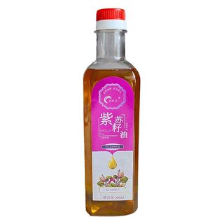 长白山特产冷榨苏子油东北农家自产紫苏籽油现榨现卖保真纯500ml