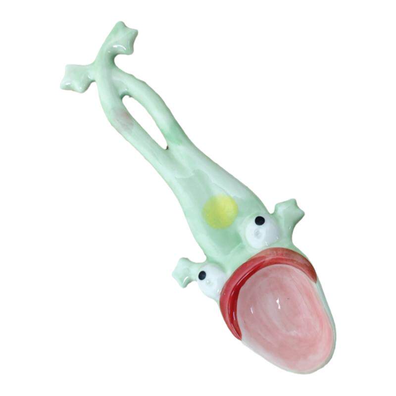 青蛙勺子丑萌手工陶瓷甜品勺子