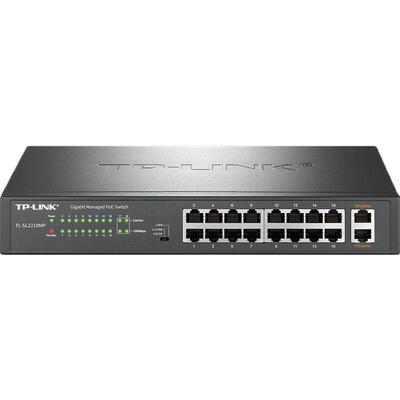 TP-LINK16口POE交换机云管理