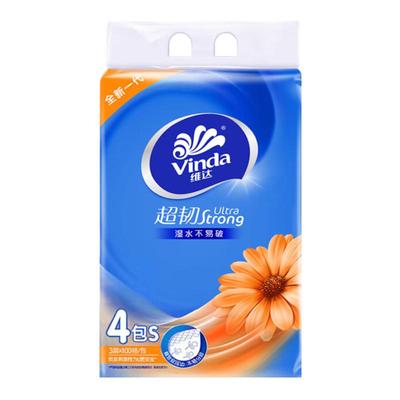 维达超韧100抽3层4包抽纸