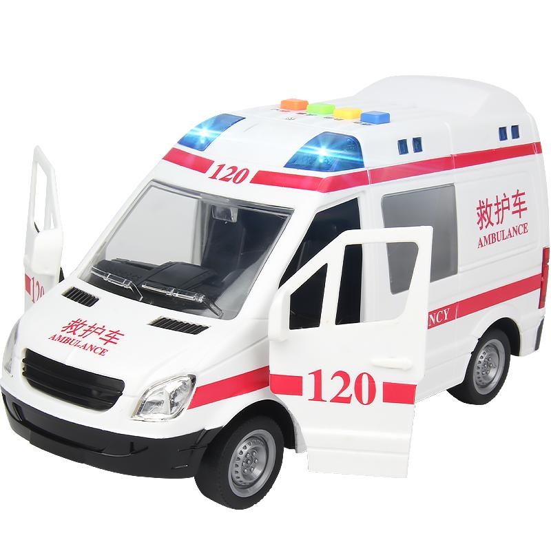 儿童玩具男孩声光故事仿真救护车公安车大号模型互动汽车玩具女孩