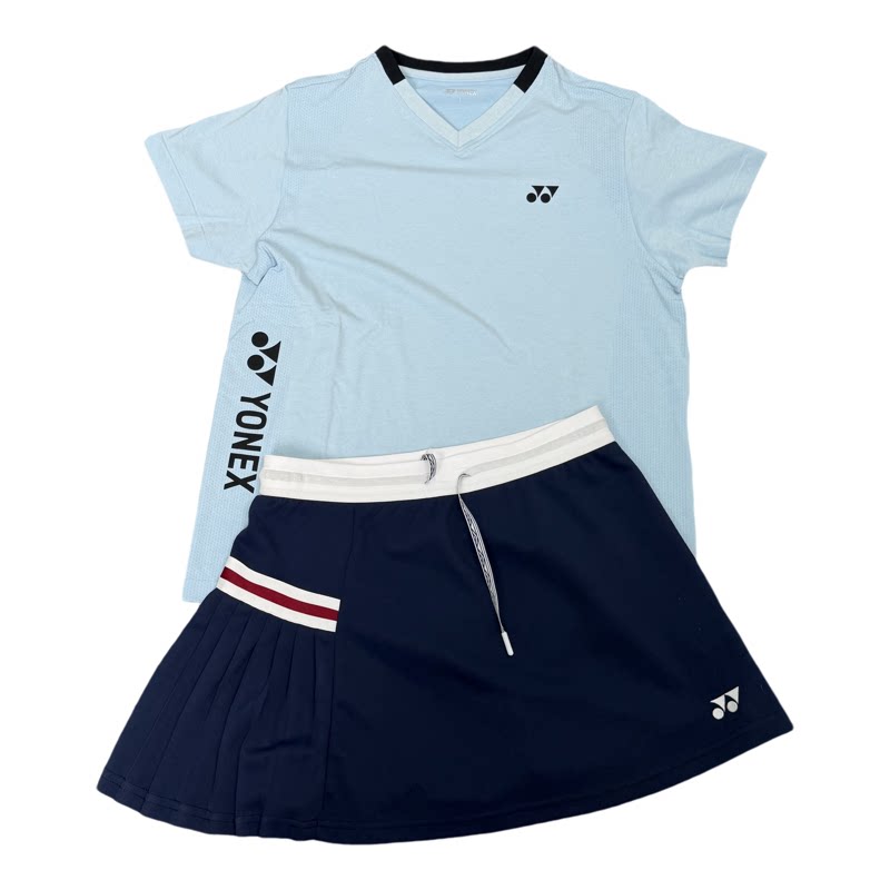 2026新款yonex尤尼克斯羽毛球服女短袖短裙速干运动T恤套装215065
