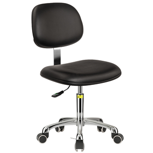 金扎特J16K防静电椅子升降旋转靠背椅实验室皮革工作车间医院坐椅