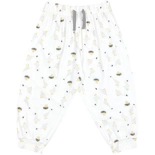 Nest Designs夏季儿童防蚊裤女童舒适长裤男童灯笼裤松紧裤休闲裤