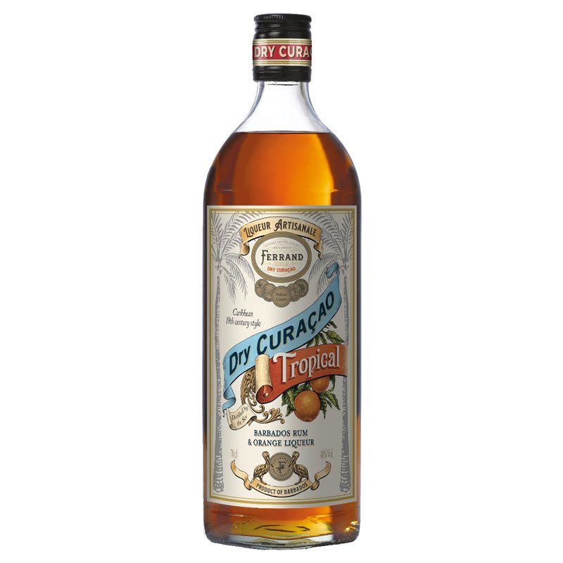 柑橘炸弹 费朗热带风情库拉索利口酒 Ferrand 700ml 40%vol
