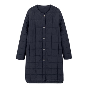 南北贝'大被子'藏蓝色长款棉服女冬季新款加厚保暖过冬外套大衣女