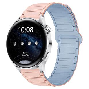 壳里斯GT5表带iwatch一株拼色硅胶磁吸GT4回环适用苹果Fit3华为watch4pro手表GT3红米5新款小米手环9荣耀小众